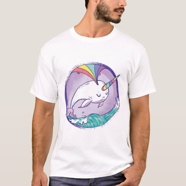 Rainbow Narwhale T-Shirt
