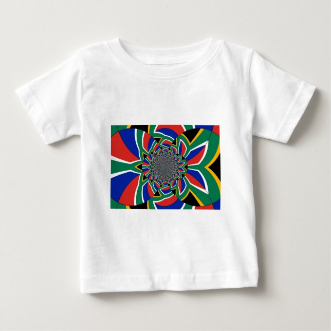 Rainbow Nation: Vibrant South Africa Art Print Baby T-Shirt (Front)