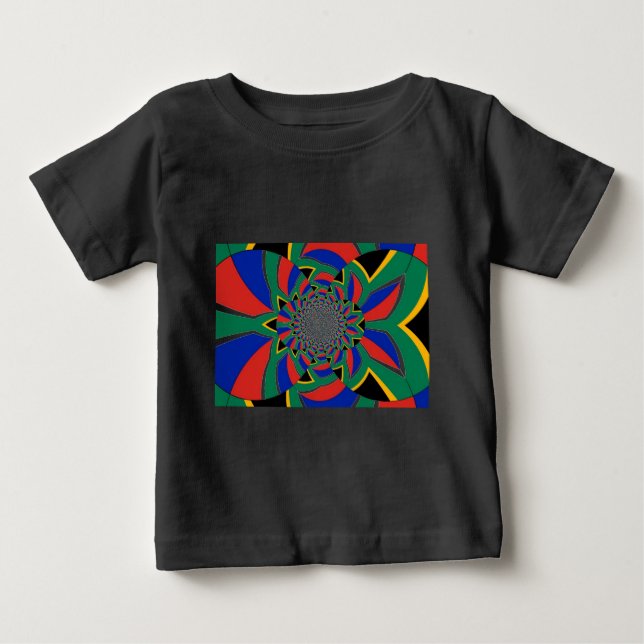 Rainbow Nation: Vibrant South Africa Art Print Baby T-Shirt (Front)