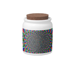 Rainbow Nation: Vibrant South Africa Art Print Candy Jar