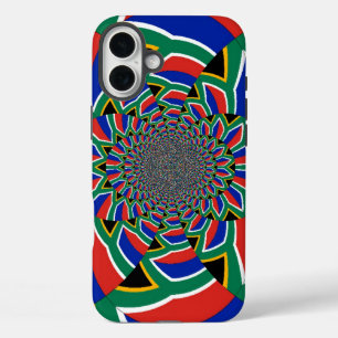 Rainbow Nation: Vibrant South Africa Art Print iPhone 16 Plus Case