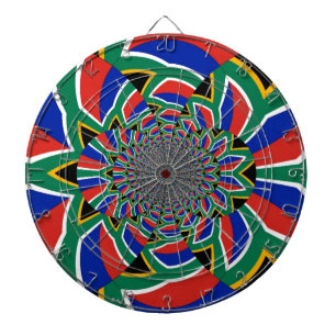 Rainbow Nation: Vibrant South Africa Art Print Dartboard