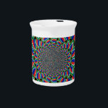 Rainbow Nation: Vibrant South Africa Art Print Drink Pitcher<br><div class="desc">Rainbow Nation: Vibrant South Africa Art Print Design Introducing the "Rainbow Nation: Vibrant South Africa Art Print Design, " a stunning piece that celebrates the rich cultural heritage and diversity of South Africa. The kaleidoscopic, mandala-like design radiates outward from a central point, creating a visually dynamic experience that embodies the...</div>