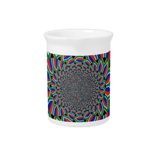 Rainbow Nation: Vibrant South Africa Art Print Drink Pitcher (Front)