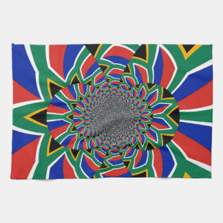 Rainbow Nation: Vibrant South Africa Art Print Kitchen Towel