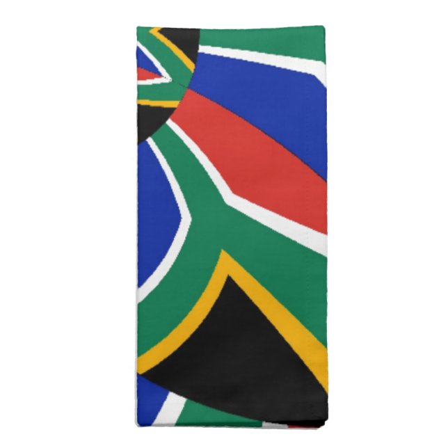 Rainbow Nation: Vibrant South Africa Art Print Napkin (Folded)