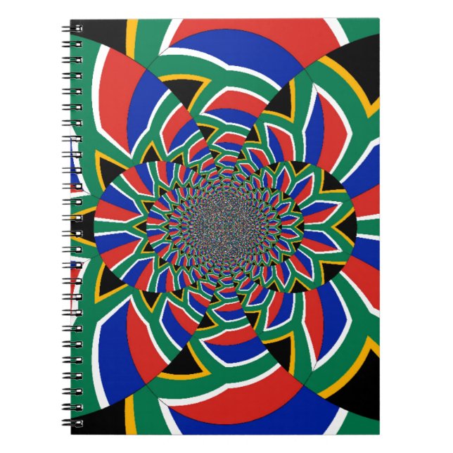 Rainbow Nation: Vibrant South Africa Art Print Notebook (Front)