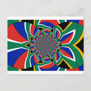 Rainbow Nation: Vibrant South Africa Art Print Postcard