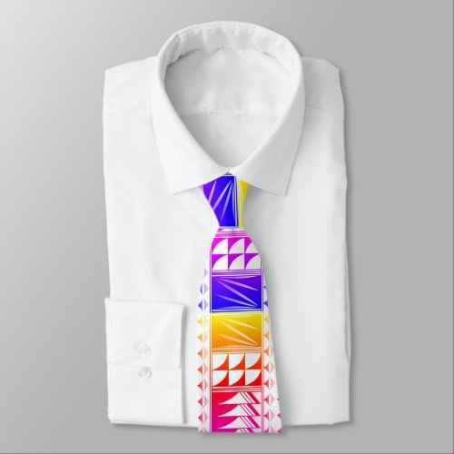 Rainbow Native Feather Blessings Tie