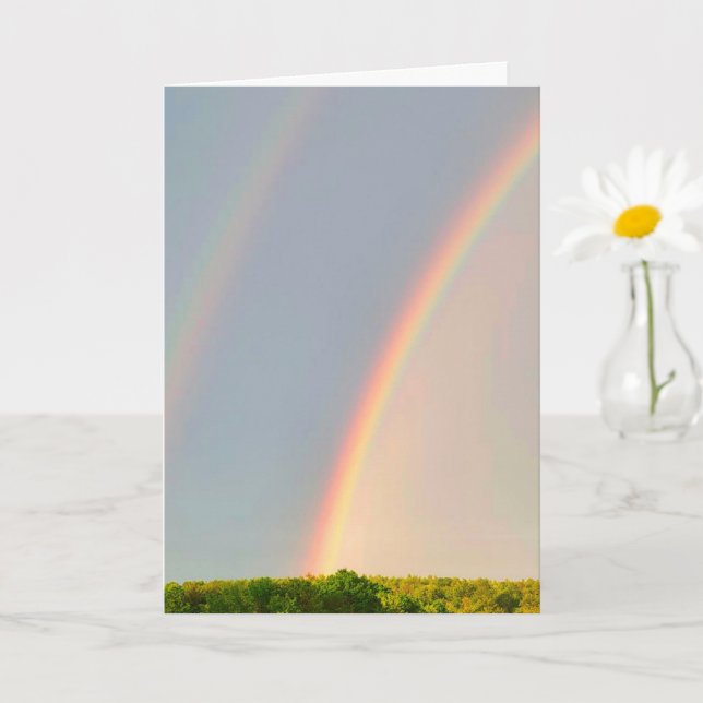 Rainbow Nature Cancer Support Card (Small Plant)