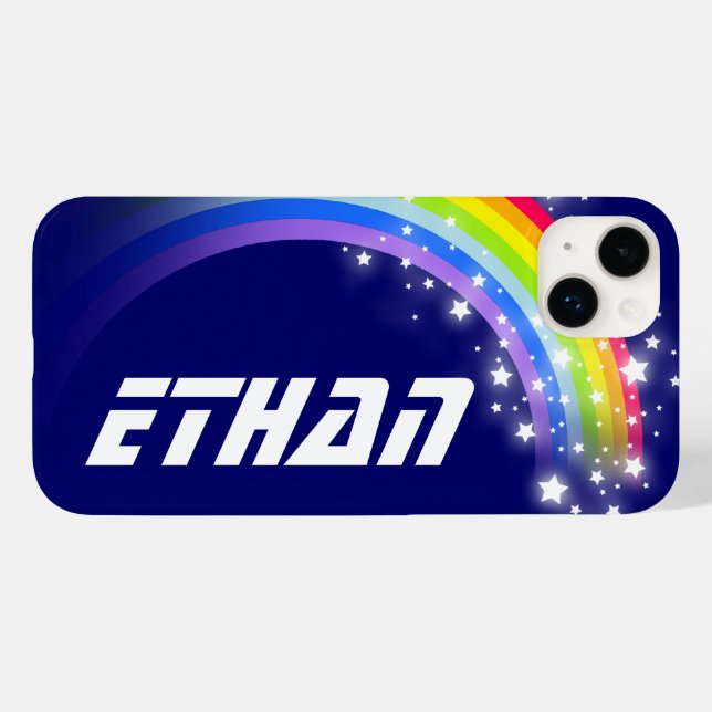 Rainbow navy blue starry sky Case-Mate iPhone case (Back (Horizontal))