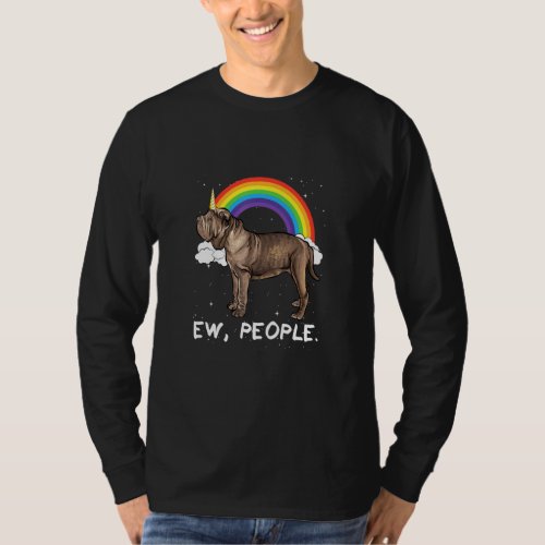 Rainbow Neapolitan Mastiff Ew People Unicorn Dog  T_Shirt
