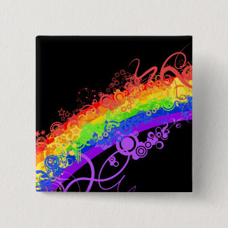 Rainbow Nebula Vector Rainbow Button