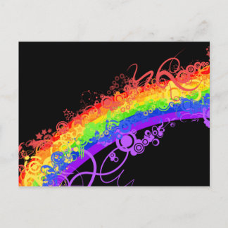 Rainbow Nebula Vector Rainbow Postcard