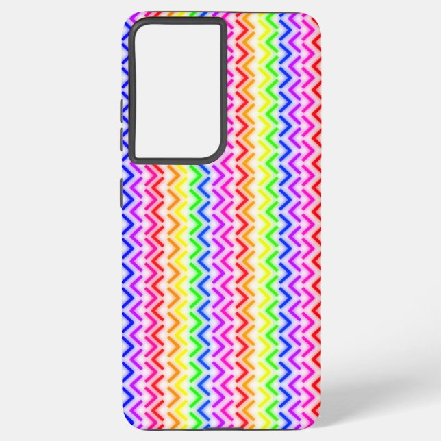 Rainbow neon arrows samsung galaxy case (Back)