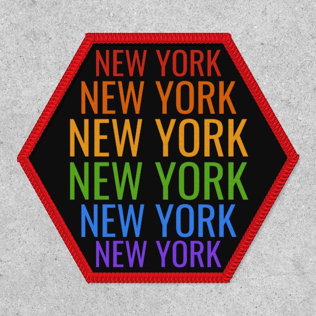 Rainbow NEW YORK Patch (Front)