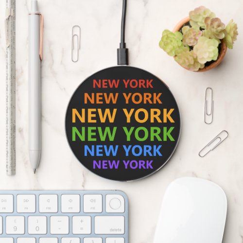 Rainbow NEW YORK Wireless Charger