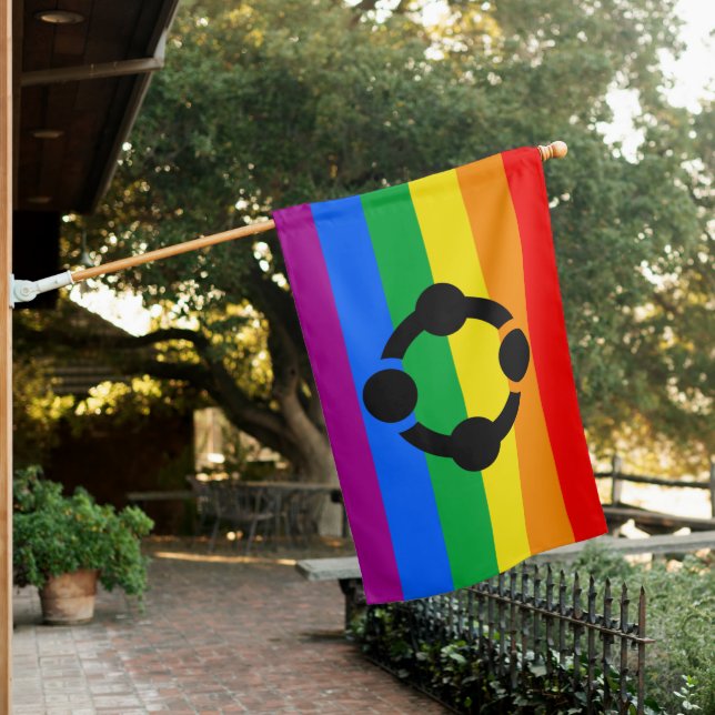 Rainbow Niche Pride Flag (In SItu)
