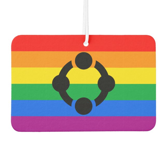 Rainbow Niche Pride Flag Air Freshener (Front)