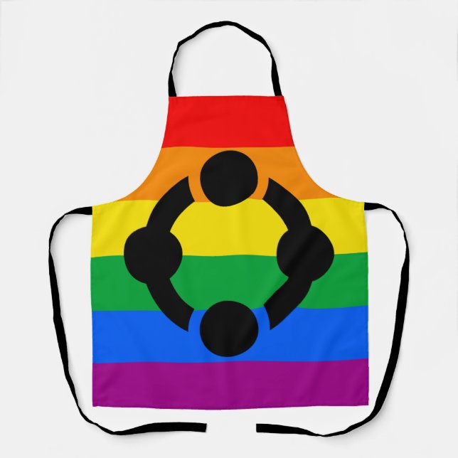 Rainbow Niche Pride Flag Apron (Front)