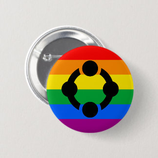Rainbow Niche Pride Flag Button