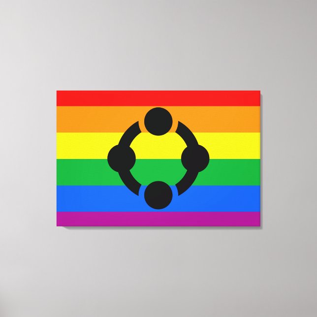 Rainbow Niche Pride Flag Canvas Print (Front)