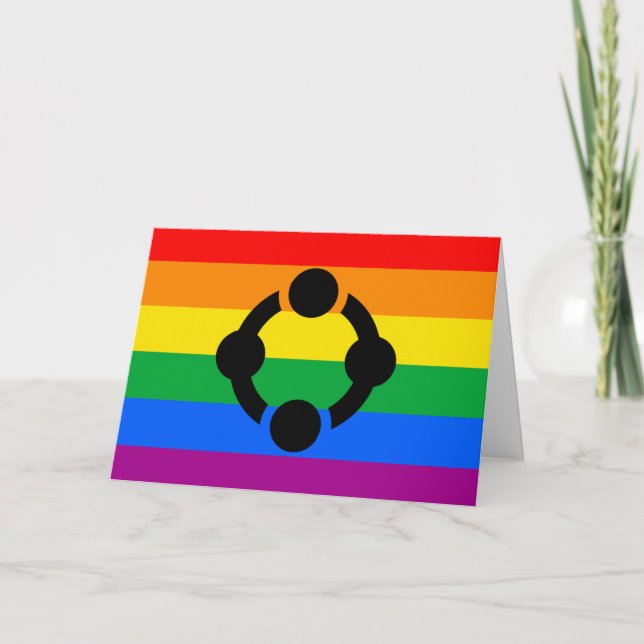 Rainbow Niche Pride Flag Card (Front)