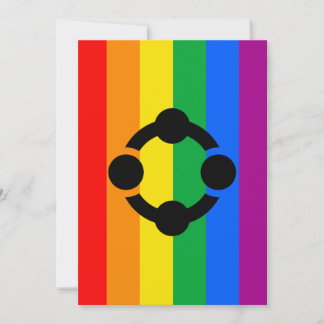Rainbow Niche Pride Flag Holiday Card