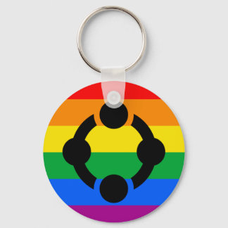 Rainbow Niche Pride Flag Keychain