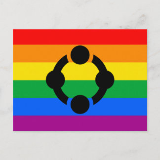 Rainbow Niche Pride Flag Postcard