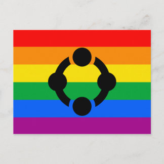 Rainbow Niche Pride Flag Postcard