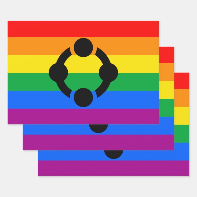 Rainbow Niche Pride Flag Wrapping Paper Sheets (Set)
