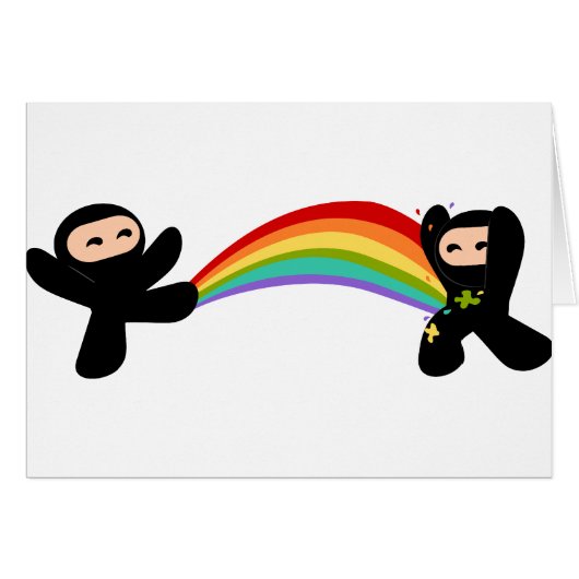 Rainbow Ninja Kick Cards (Front Horizontal)