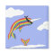 Rainbow Ninja Narwhal Magnet