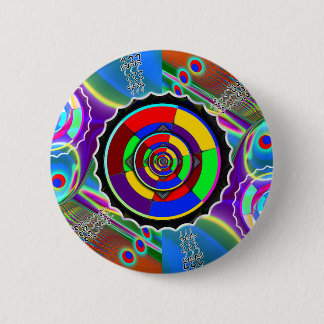 Rainbow NO NUKES Symbol Button