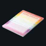 Rainbow Notes<br><div class="desc">Fun customizable notepad with a watercolor rainbow background.</div>