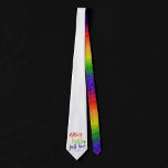 Rainbow Nothing Fancy Just Love | Casual Wedding Neck Tie<br><div class="desc">LOVE IS LOVE! Beautifully designed for a casual, intimate colorful rainbow event with minimal hand lettered wedding, anniversary, engagement, or elopement typography that's perfect for your simple or small reception, party or celebration with a modern handwritten script and heart. For coordinating products, please visit the store JustFharryn @ Zazzle.com #zazzlemade...</div>
