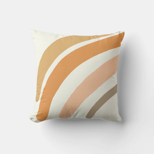 rainbow nursery pillow, boho nursery baby shower throw pillow (Front)