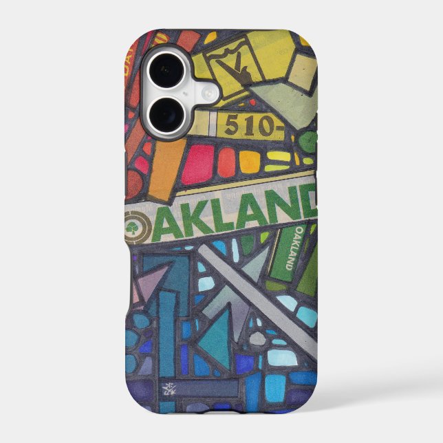 Rainbow Oakland Iphone Case (Back)