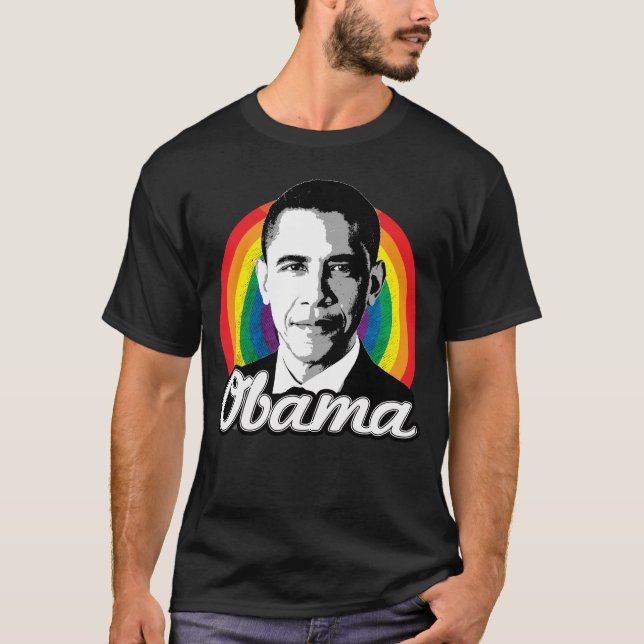 Rainbow Obama T-Shirt (Front)