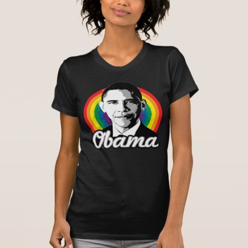 Rainbow Obama T_Shirt