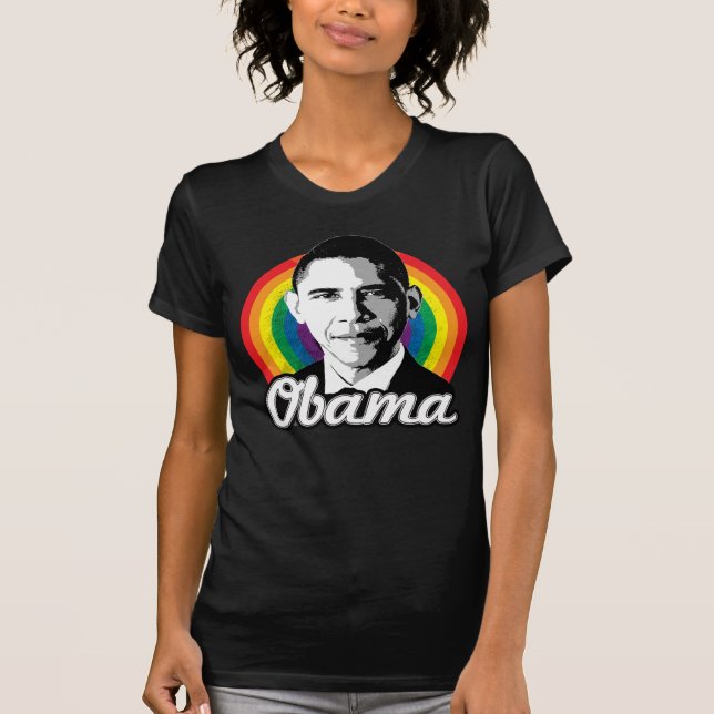 Rainbow Obama T-Shirt (Front)