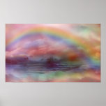 Rainbow Ocean Art Poster/Print Poster