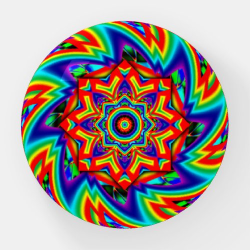 Rainbow Octagon Spinner Paperweight
