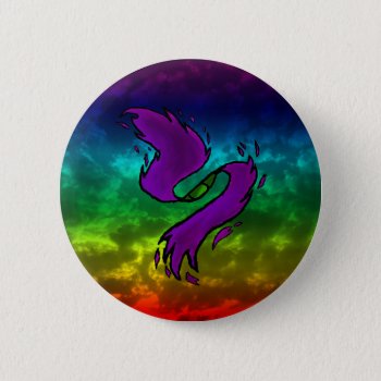 Rainbow Oddity Pinback Button by spike_wolf at Zazzle
