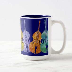 Rainbow of Basses Two-Tone Coffee Mug