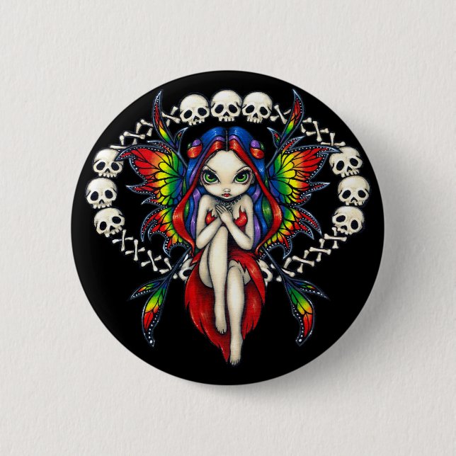 "Rainbow Of Bones" Button (Front)