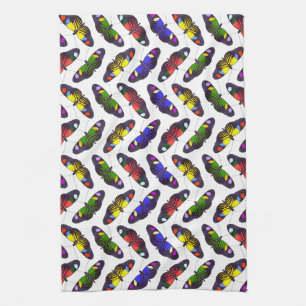Rainbow of Butterflies Kitchen Towel
