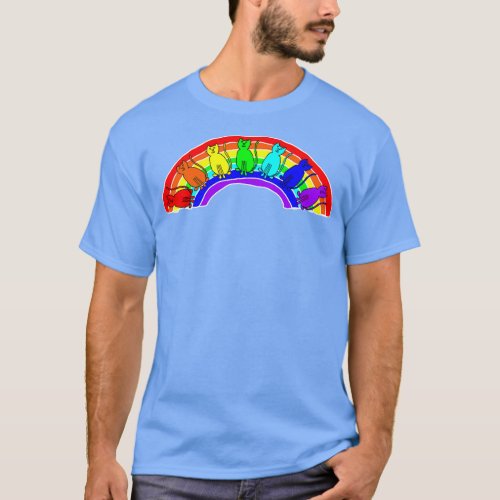 Rainbow of Cats T_Shirt