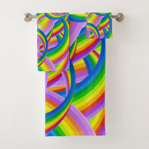 Rainbow of Color Bath Towel Set